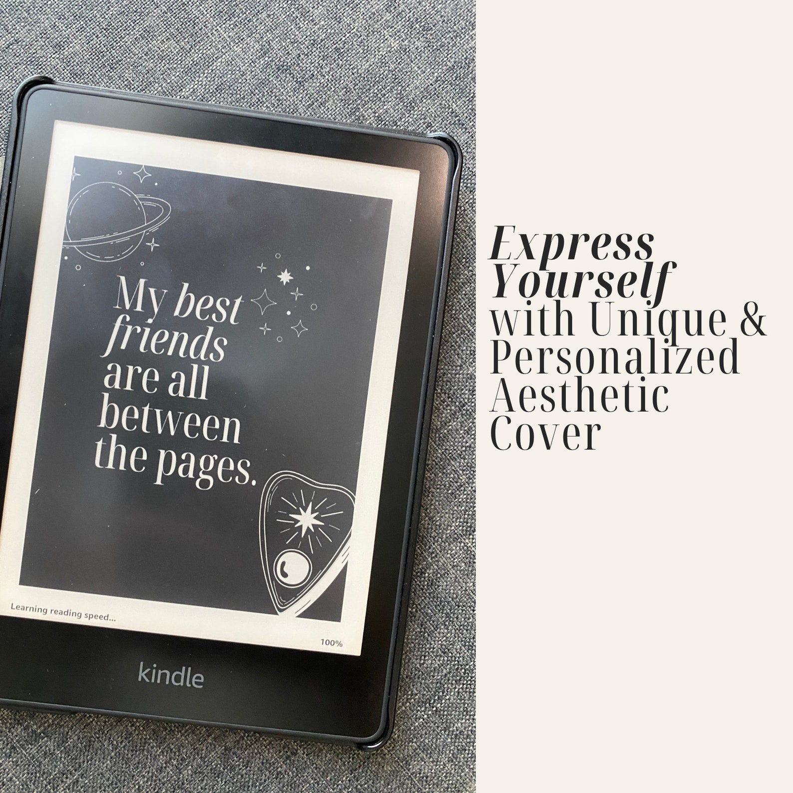 Kindle Lock Screen Wallpaper 20 Canva Template for Kindle Etsy