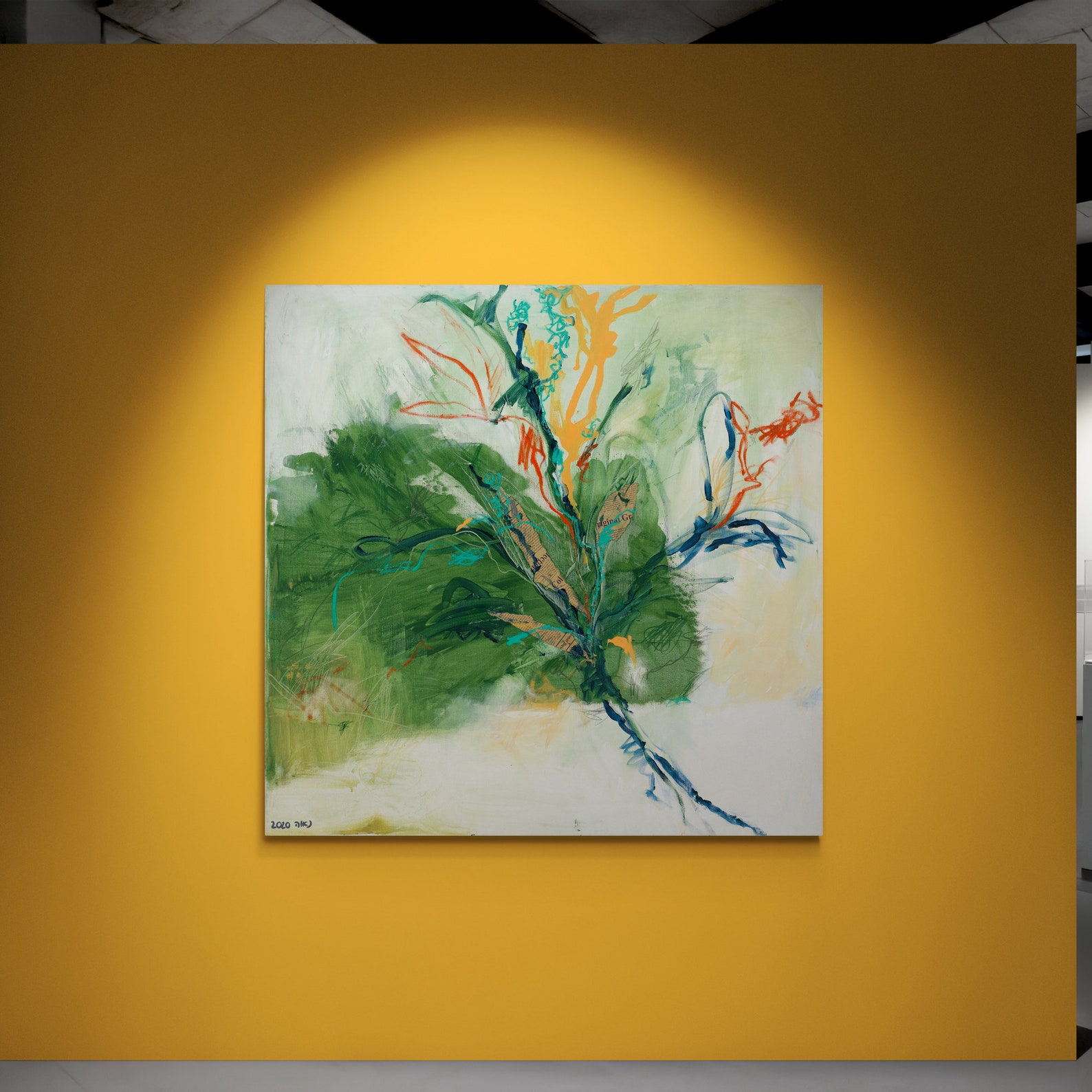 Abstract Wall Art, Abstract Modern Wall Art, Flower Canvas Wall Art