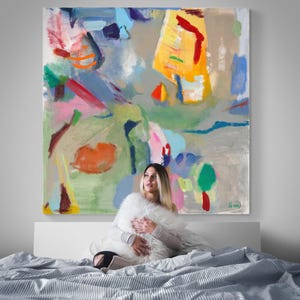 Abstract wall art, Colorful abstract wall art, Art prints, Original print on canvas, prints on canvas, Living room art, Acrylic paintings