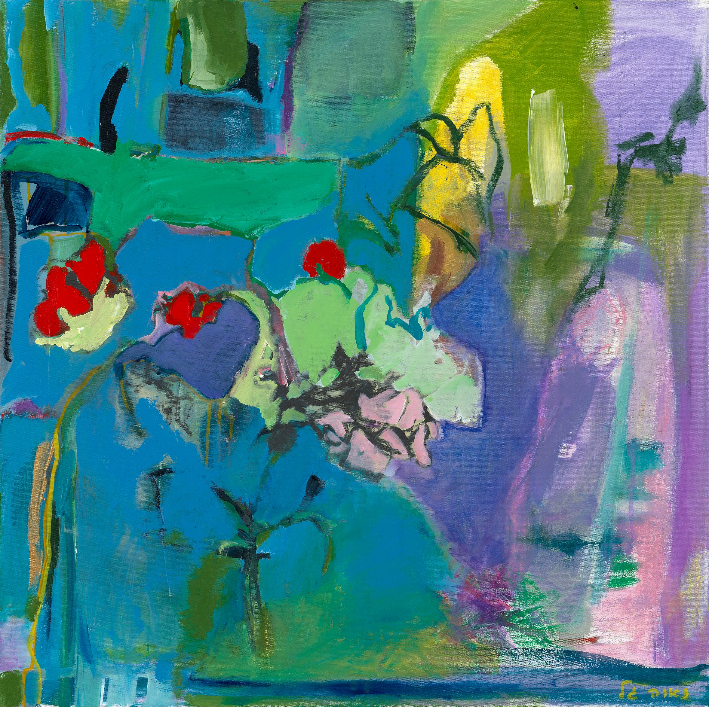 Purple Canvas Wall Art, Living Room Art Prints, Art Prints, Original