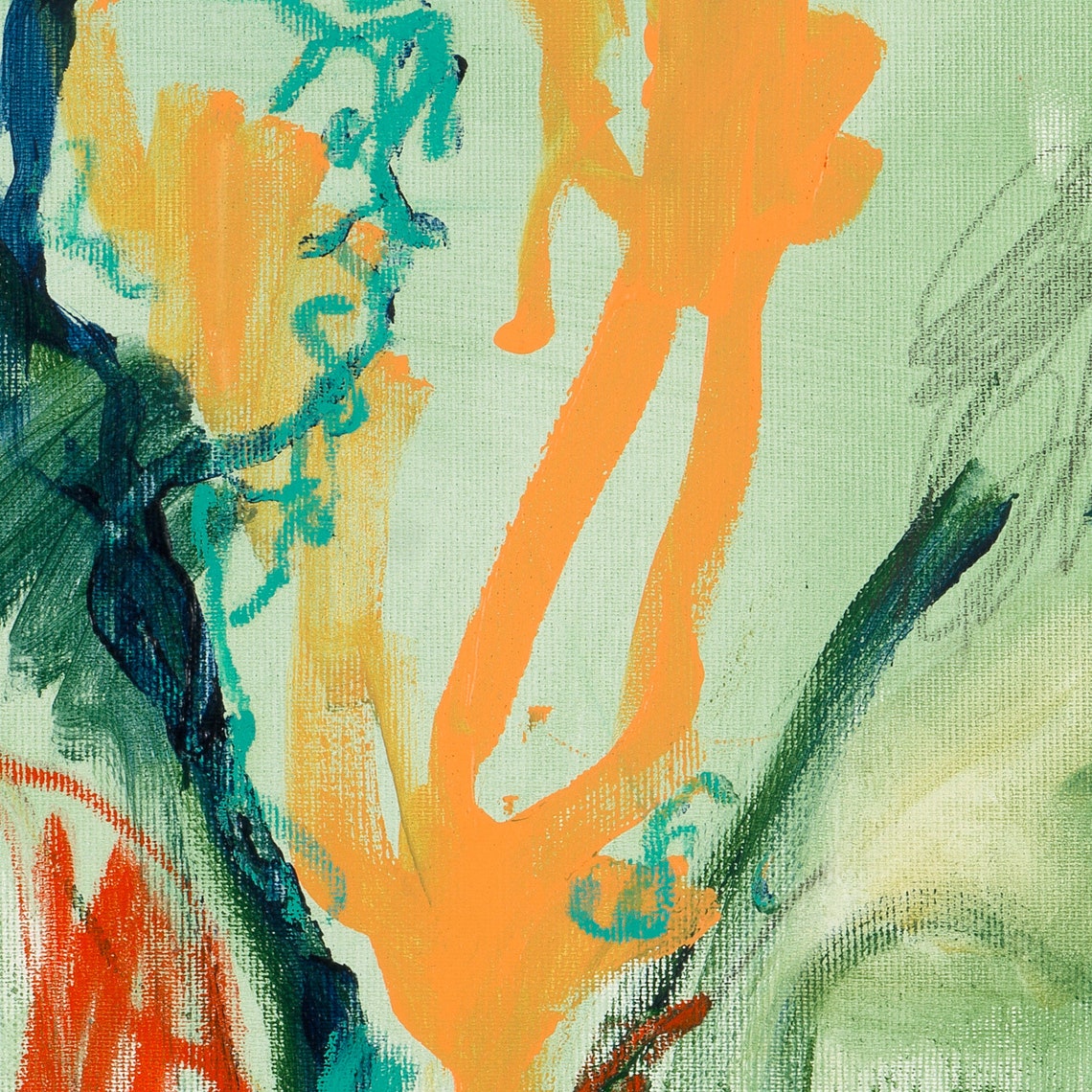 Abstract Wall Art, Abstract Modern Wall Art, Flower Canvas Wall Art