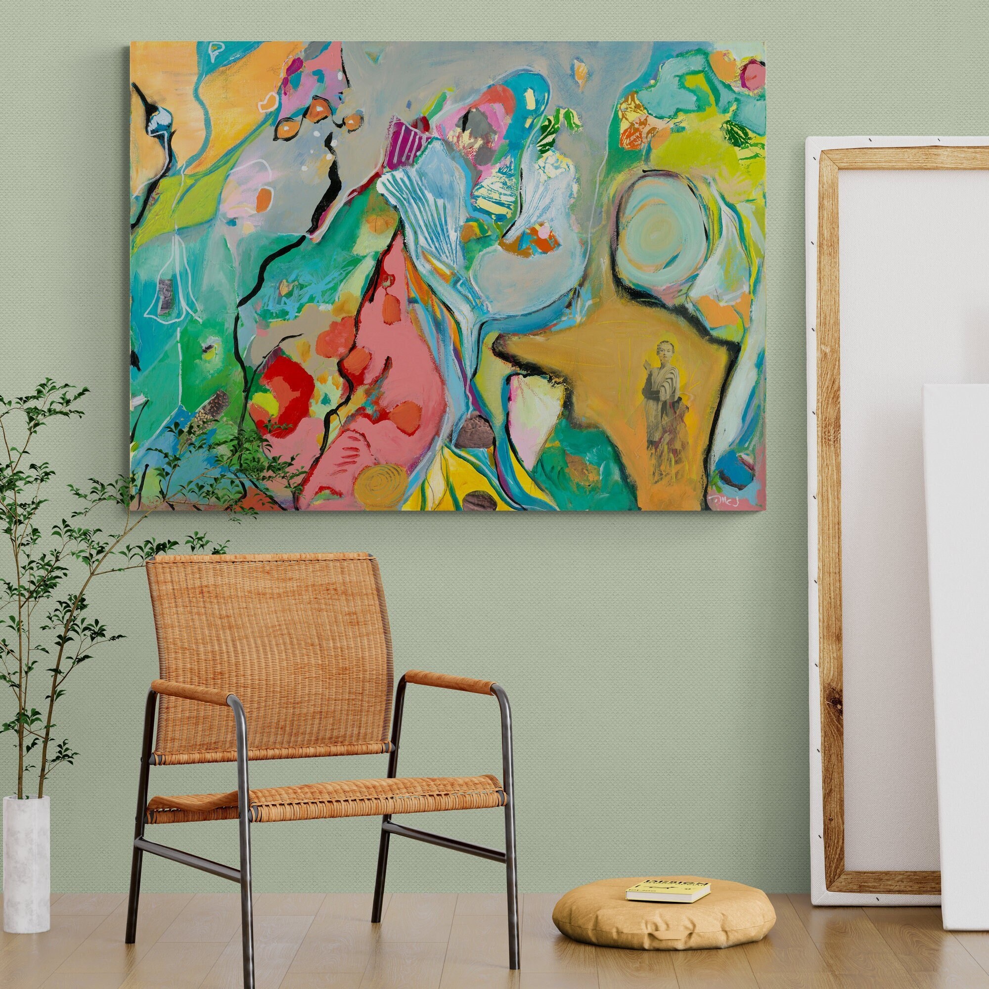 Abstract Wall Art Colorful Wall Art Canvas Art Colorful Etsy