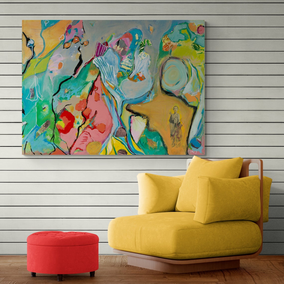 Abstract Wall Art Colorful Wall Art Canvas Art Colorful - Etsy