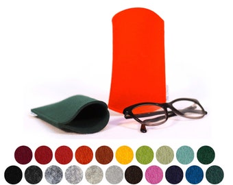 Brillenetui aus Filz, Tasche und Schutz für Brillen aus 100% Wollfilz