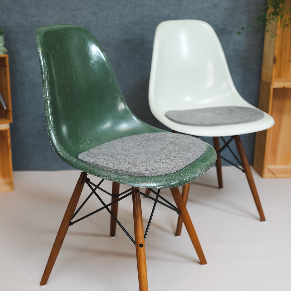 Felt seat pad for Eames chair, seat cushion made of saddle felt
