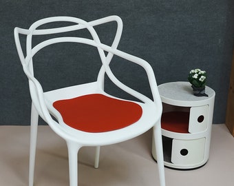 Filz Sitzunterlage für Masters Stuhl von Kartell, 5 mm dicker 100% Wollfilz