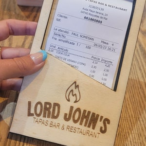 Perlenschale, Venture Point, Restaurantkartenhalter zum Sammeln von Wechselgeld und Rechnungen, Zahlungsablage. Veränderung mit Lasergravur