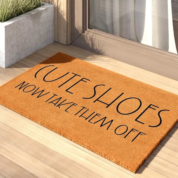 Take Shoes off Sign Etsy