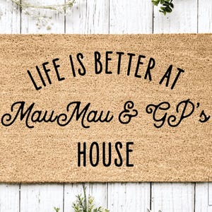 Welcome to Nana and Papa&#39;s | Nana and Papa House Doormat | Funny Doormat | Welcome Mat | Housewarming Gift | Funny Gift | New Home |
