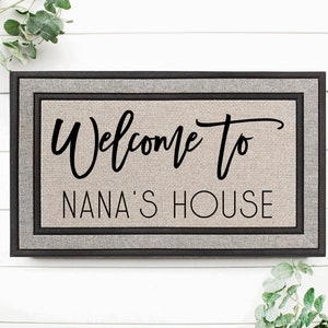  Customizable Grandparent's Day Gift for Grandparents, Nana and  Papa's House, Grandpa Grandma Doormat, Nanny, Nana