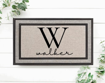 Housewarming Gift / Family Name Doormat / Personalized Doormat / Closing Gift / Custom Family Welcome Mat / Wedding Gift / Personalized Gift