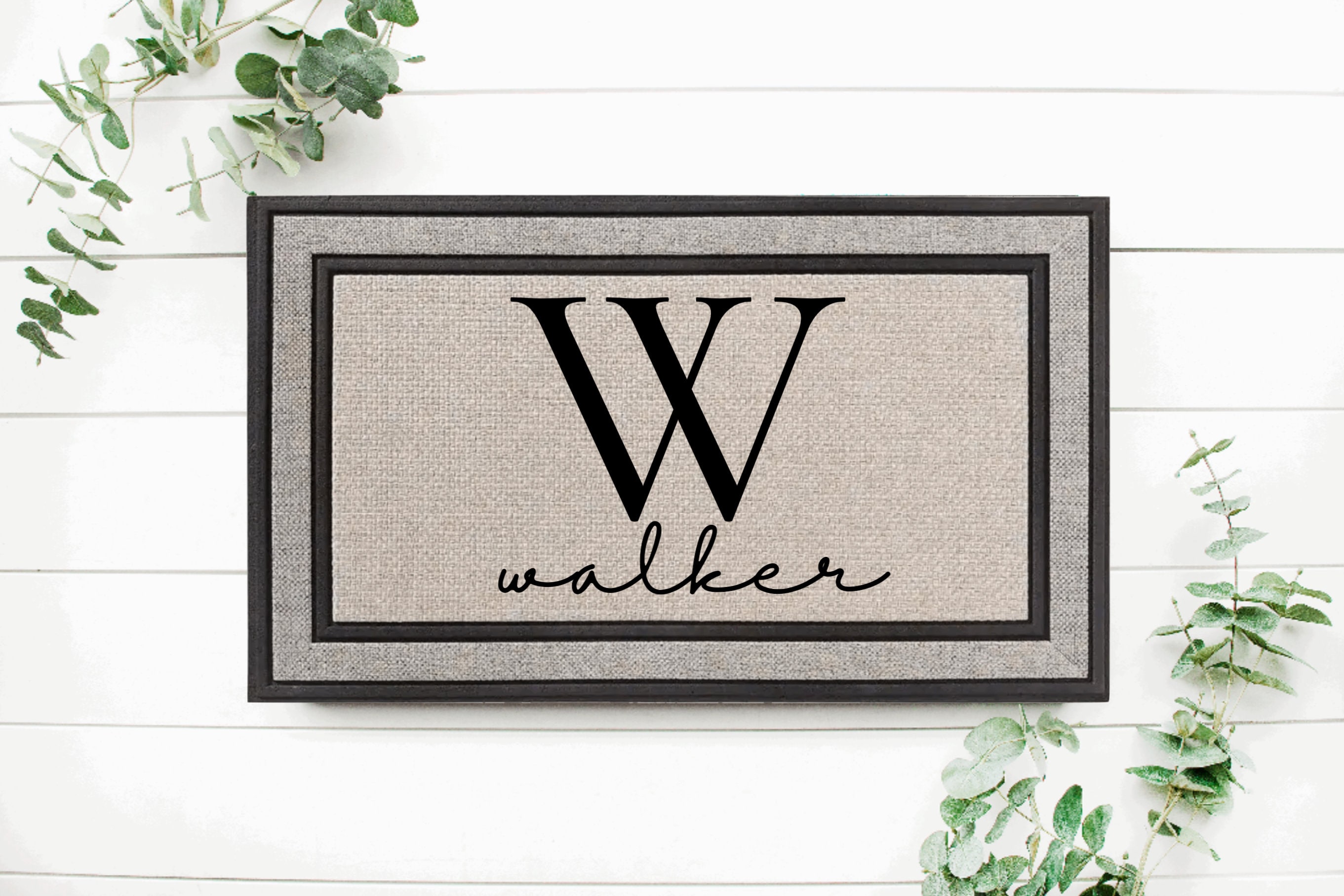 Housewarming Gift / Family Name Doormat / Personalized Doormat / Closing Gift / Custom Family Welcome Mat / Wedding Gift / Personalized Gift
