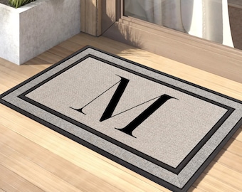 Personalized Family Name Doormat | Weather-Resistant Monogram Welcome Mat