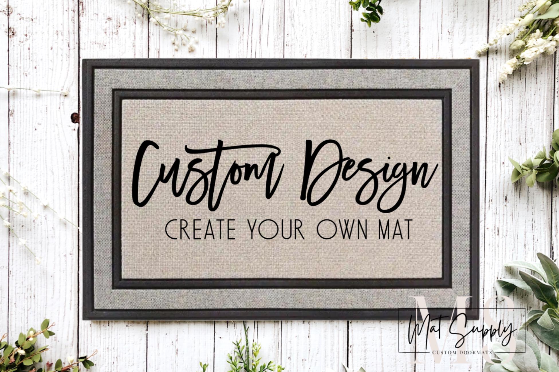 Cadeau de pendaison de crémaillère / paillasson nom de famille / paillasson personnalisé / cadeau de clôture / paillasson de bienvenue familial personnalisé / cadeau de mariage / cadeau personnalisé