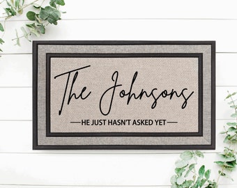 Personalized Family Name Doormat, Weather-Resistant Welcome Mat