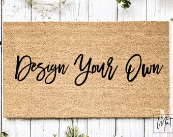 Your Custom Text| Housewarming Gift | Custom Doormat | Personalized Doormat | Closing Gift | Welcome Doormat | Front Door Mat | Monogram Rug
