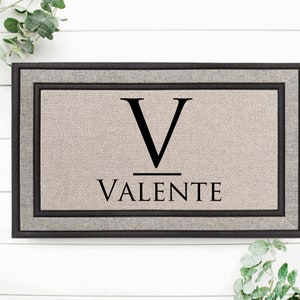 Housewarming Gift / Family Name Doormat / Personalized Doormat / Closing Gift / Custom Family Welcome Mat / Wedding Gift / Personalized Gift