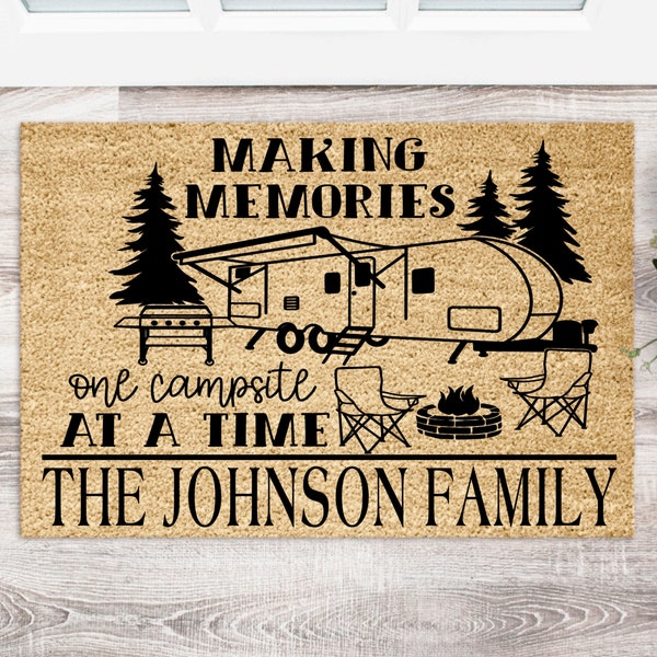 RV Fifth Wheel CAMPER V8 Home Welcome to Nana and Papas Doormat | Personalized Doormat |Custom Welcome Mat | Housewarming Gift |Closing Gift