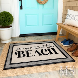 Beach Doormat, Custom Doormat, Nautical Doormat, Funny Doormat, Beach Door mat, Nautical Decor, Summer Doormat, Doormats Outdoor, Beach Rug