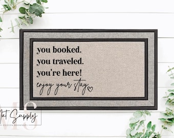 Personalized Family Name Doormat, Weather-Resistant Welcome Mat