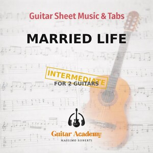 Gift liv (2 gitarrer) Noter - Gitarrhandledning Tabulatorer och Partitur
