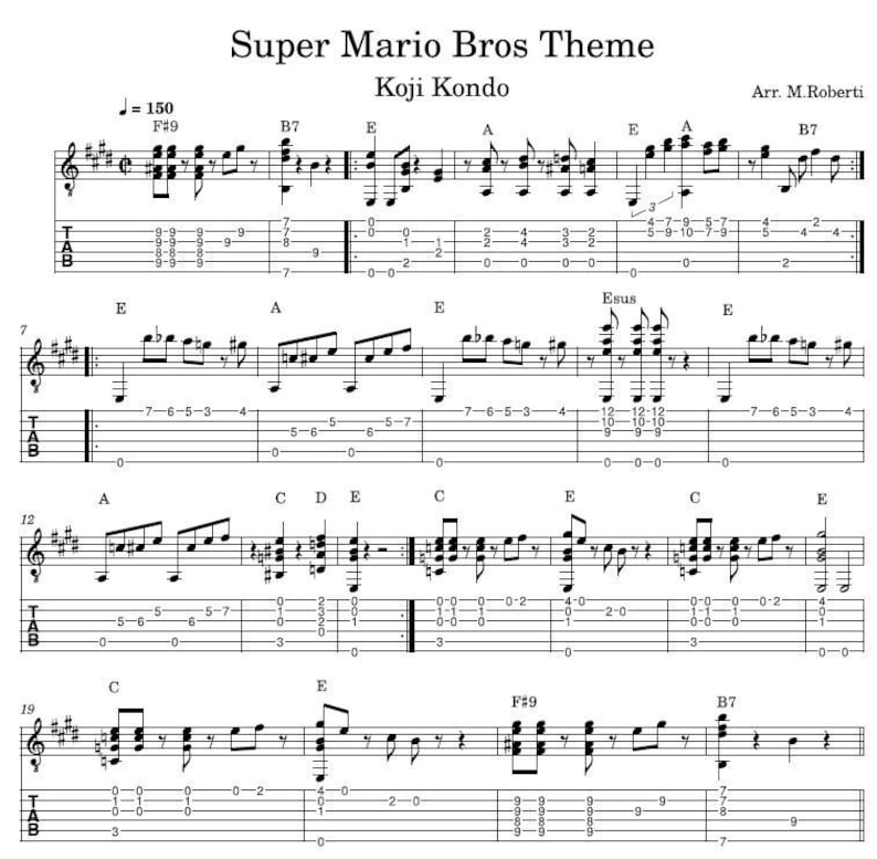 super-mario-bros-sheet-music-guitar-tutorial-tabs-and-score-etsy