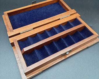 Mahogany Book Dice Box – Solid Wood, Velvet Lined, Celtic Knotwork Plaque (Prototype)