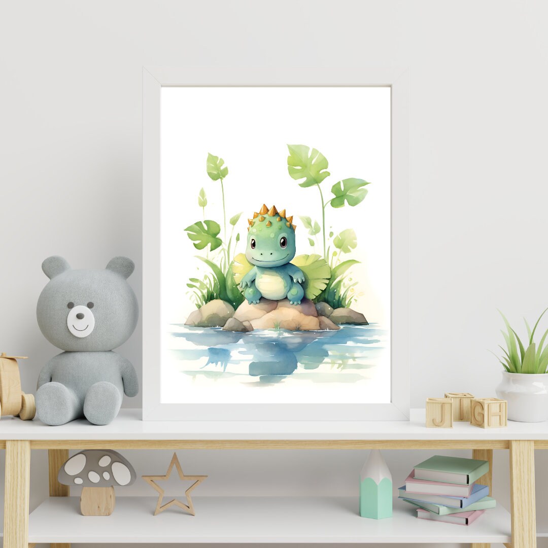 Baby Dino Nursery Print, Dinosaur Nursery Wall Art, Printable Wall Art ...
