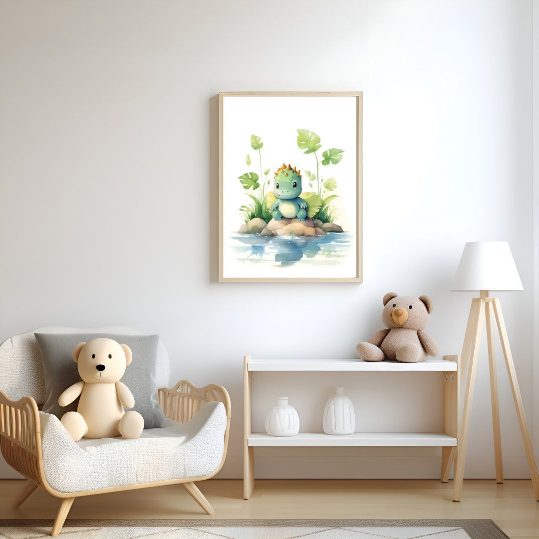 Baby Dino Nursery Print, Dinosaur Nursery Wall Art, Printable Wall Art ...