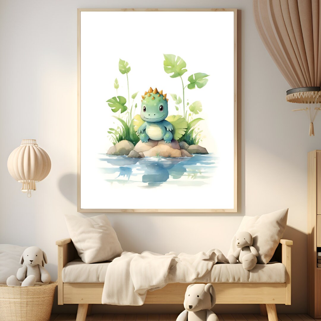 Baby Dino Nursery Print, Dinosaur Nursery Wall Art, Printable Wall Art ...