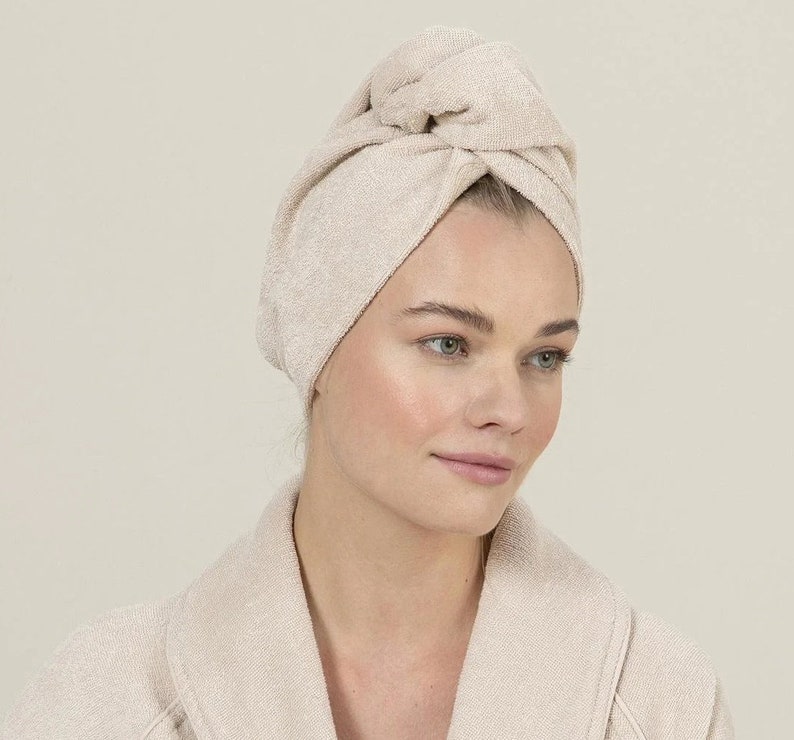100 Cotton Hair Towel, Head Scarf Towel Wrap for Drying Wet Hair, Spa