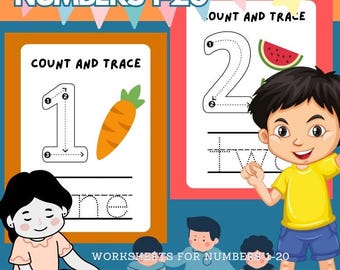 Practice Writing Numbers 1 - 20 - Etsy Canada