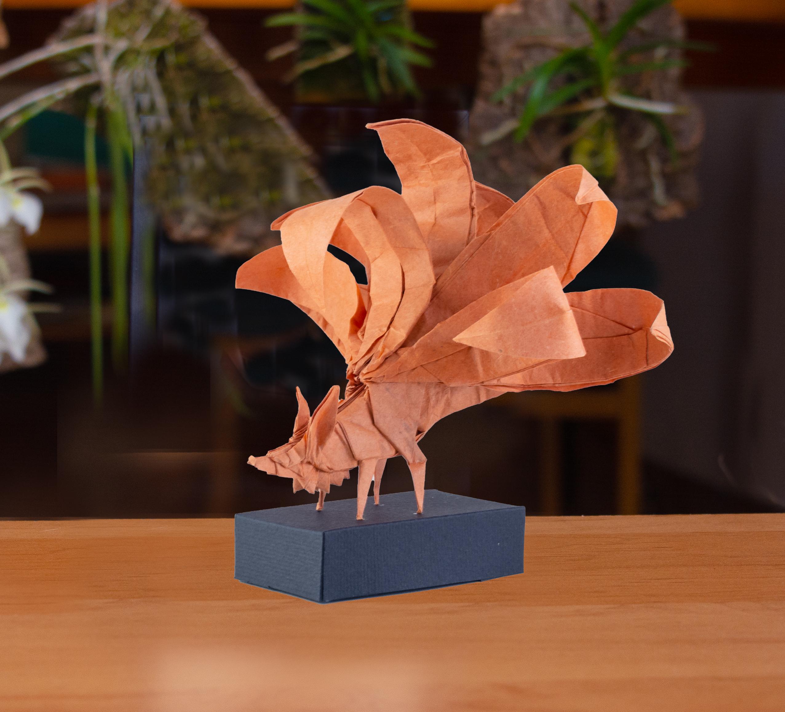 Kyubi, Nine-tailed Fox, Origami, Kitsune, Figure of Japanese