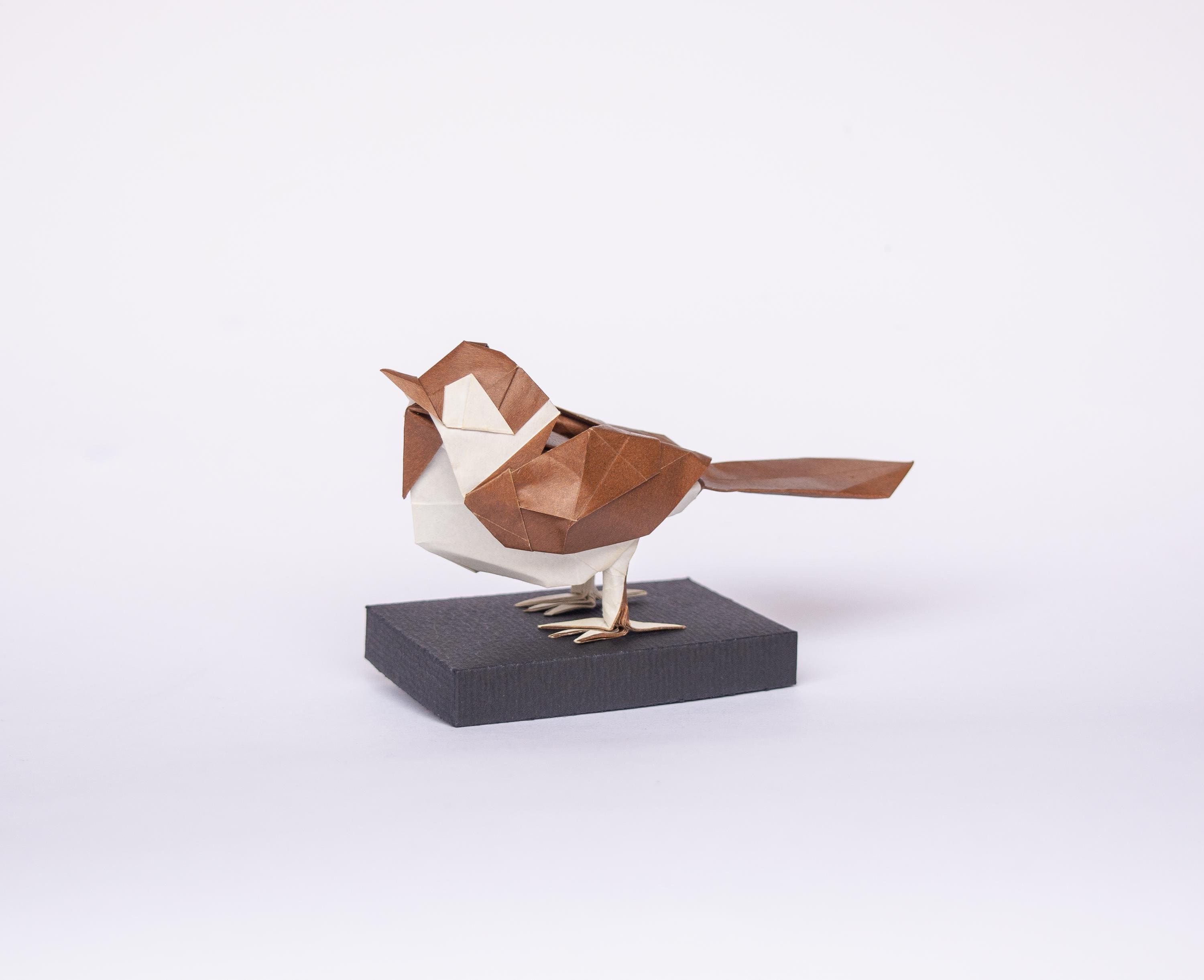 Origami Sparrow, Paper Folding Bird - Etsy