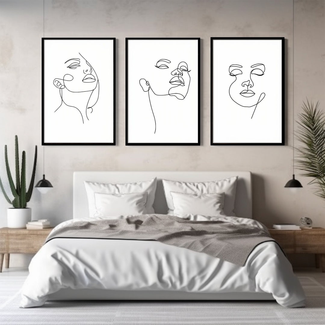 Line Art Print Set Minimalist Woman Line Drawing One Etsy line-art-print-set-minimalist-woman-line-drawing-one-etsy