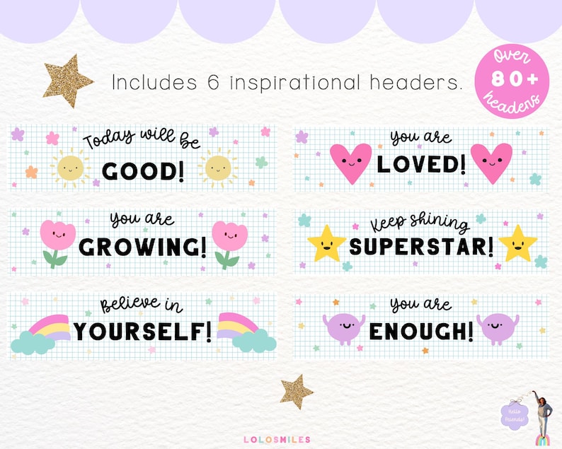 Google Classroom Headers: 80+ Online School Banner Themes (pngs, Non ...