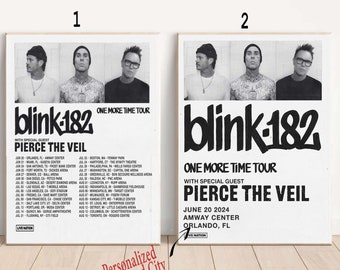 Custom Blink 182 One More Time Tour 2024 Poster - Etsy