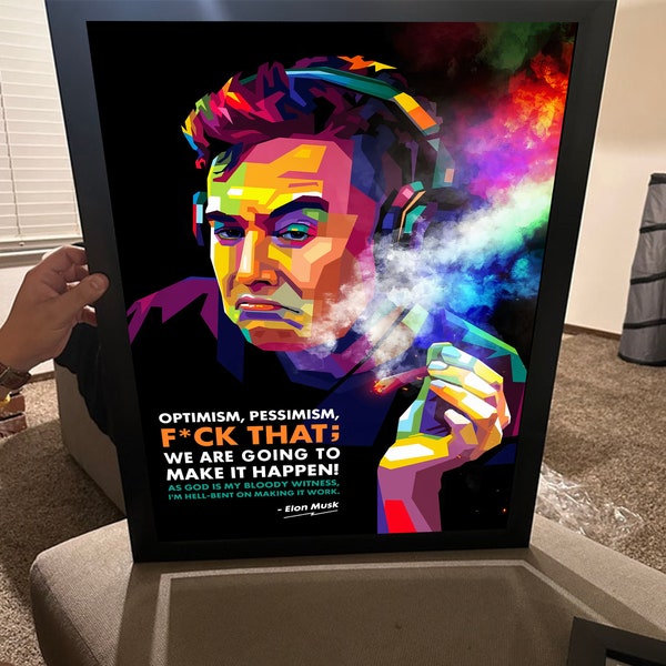 Elon Musk Quotes Poster