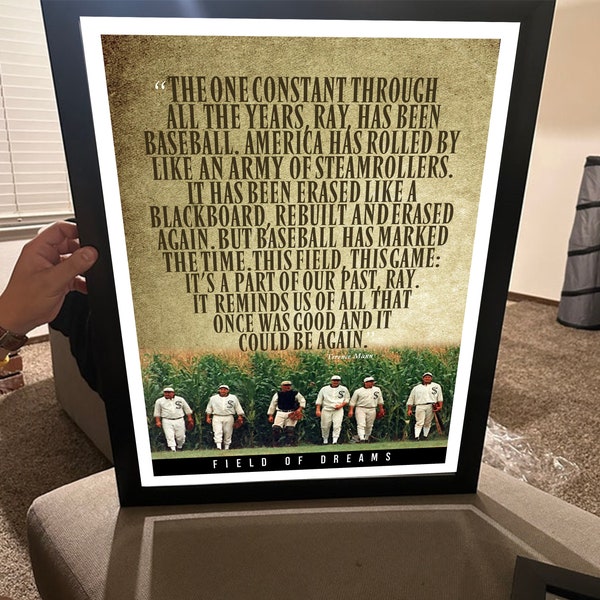 FIELD OF DREAMS Terence Mann Quote Poster