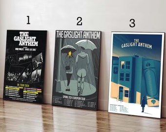 Custom The Gaslight Anthem Announce 2024 UK And European Tour Poster