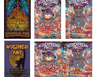 Custom Widespread Panic 27, 28 October 2023 Savannah Show Poster