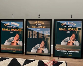 Affiche personnalisée Niall Horan The Show Tour 2023-2024