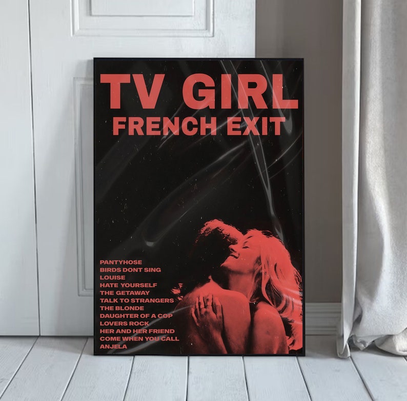 TV-Mädchen Poster 30x45cm - Französisches Musik Poster Leinwand