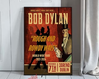 Custom Bob Dylan October 2023 Tour Poster