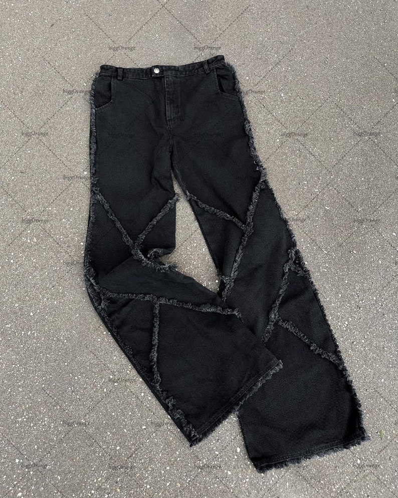 Men's Punk Opium Streetwear Jeans Denim Jeans Y2k - Etsy