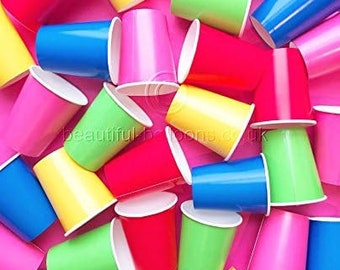 35 x Rainbow Paper Party Cups - Rainbow Themed-Parties!