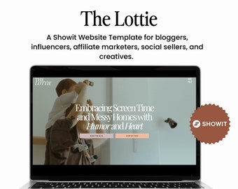 The Lottie: A Femine & Beautiful Showit Website Template For Bloggers, Affiliate Marketers, Social Sellers, Content Creators