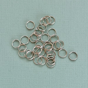 100pcs Metal Keyrings With Chain and Jump Rings in Bulk, Bulk Keychains ,  Supplies, Key Chain Making, Split Keyring 