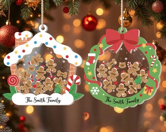 2025 Christmas Ornament, Custom Xmas Tree Decoration, Custom Xmas Acrylic Bauble, Personalized Holiday Keepsake, Christmas Famliy Gifts
