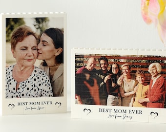 Custom Photo Brick Puzzle for Mom | Personalized Building Block | Mother’s Day Gift | Gift from Daughter Son Husband